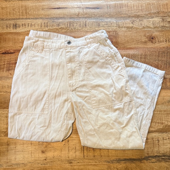 P&Co Pants - P&co provision & company white fatigue pants women’s 6 uk12